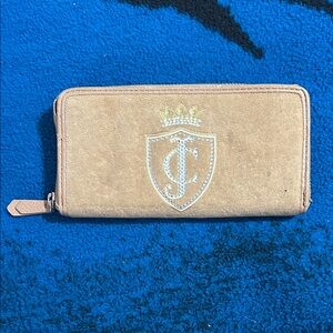 Juicy Couture Tan Wallet with Silver Logo